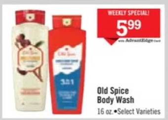 Price Chopper Old spice body wash offer