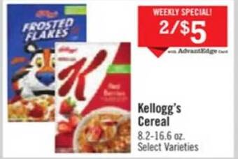 Price Chopper Kellogg's cereal offer
