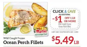 Price Chopper Ocean perch fillets offer