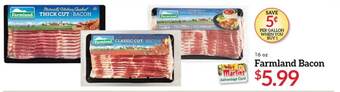 Price Chopper Farmland bacon offer