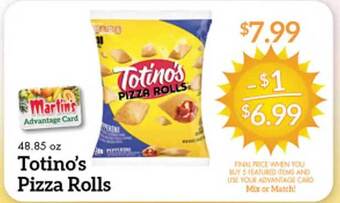 Price Chopper Totino's pizza rolls offer