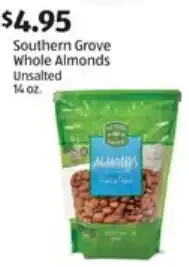 Aldi Southern Grove Whole Almonds Unsalted 14 oz offer