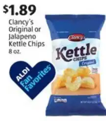 Aldi Clancy's Kettle Chips 8 oz offer