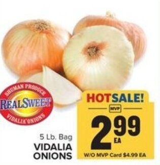 Food Lion Vidalia Onions offer