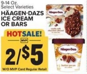 Food Lion Haagen-Dazs Ice Cream 9.14 oz offer