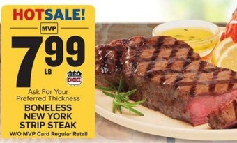 Food Lion Boneless New York Strip Steak offer