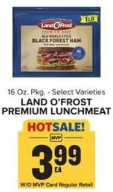Food Lion Land O'Frost Premium Lunchmeat 16 oz offer