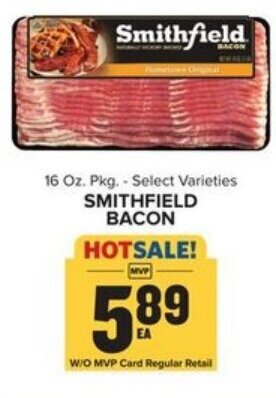 Food Lion Smithfield Bacon 16 oz offer