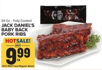 Food Lion Jack Daniel's Baby Back Pork Ribs 24oz offer