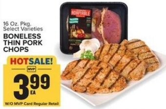 Food Lion Boneless Thin Pork Chops 16 oz offer
