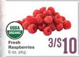 Forest Hills Food Usda organic fresh raspberries offer