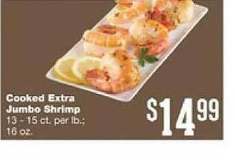 Forest Hills Food Cooked extra jumbo shrimp offer