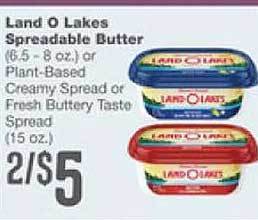 Forest Hills Food Land o lakes spreadable butter offer