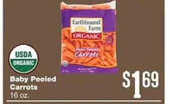 Forest Hills Food Baby peeled carrots offer