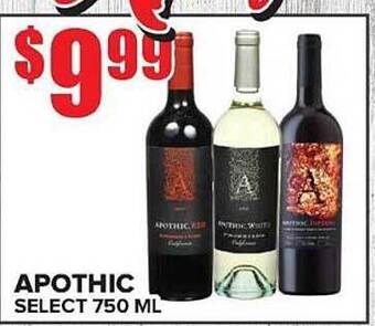 Price Cutter Apothic offer