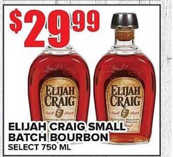 Price Cutter Elijah craig small batch bourbon offer