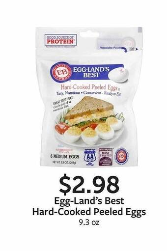 Fareway Egg-land's best hard-cooked peeled eggs offer