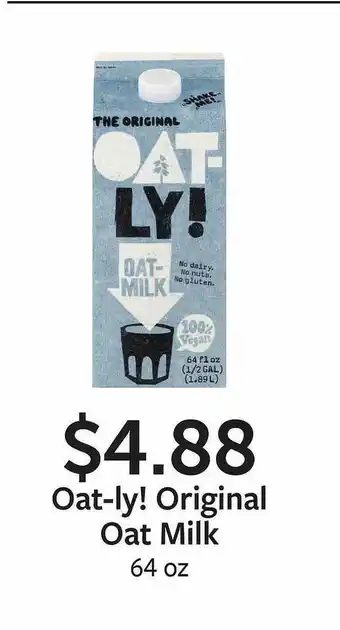 Fareway Oat-ly! original oat milk offer