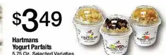 Jons International Hartmans yogurt parafaits offer