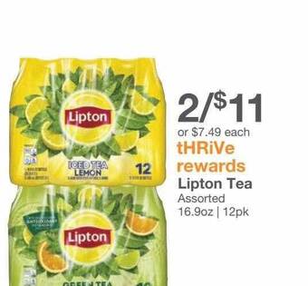 Kinney Drugs Lipton tea offer