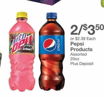 Kinney Drugs Pepsi products offer