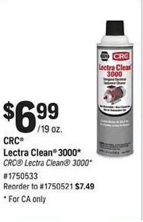 Napa Crc lectra clean 3000 offer