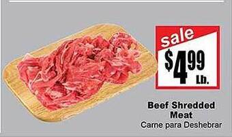 Rancho Markets Beef shredded meat offer