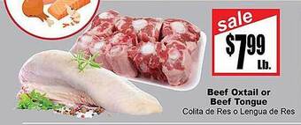 Rancho Markets Beef oxtail or beef tongue offer