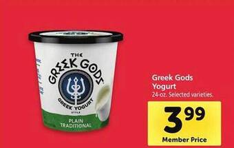 Safeway Greek gods yogurt offer