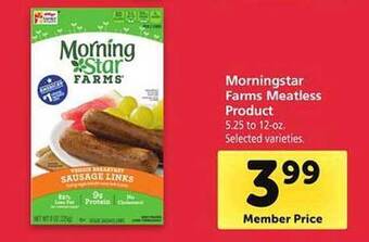 Safeway Morningstar farms meatless product offer