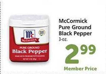 Safeway Mccormick pure ground black pepper offer
