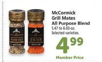 Safeway Mccormick grill mates all purpose blend offer