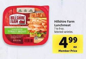 Safeway Hillshire farm lunchmeat offer