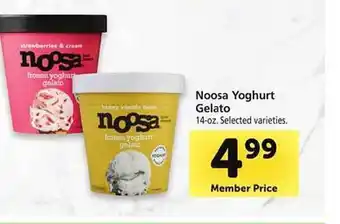 Safeway Noosa yoghurt gelato offer