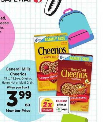 Safeway General mills cheerios offer