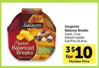 Safeway Sargento balance breaks offer