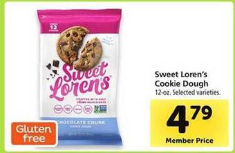 Safeway Sweet loren's cookie dough offer