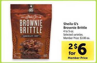 Safeway Sheila g's brownie brittle offer