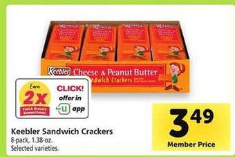 Safeway Keebler sandwich crackers offer