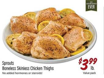 Sprouts Farmers Market Sprouts boneless skinless chicken thighs offer