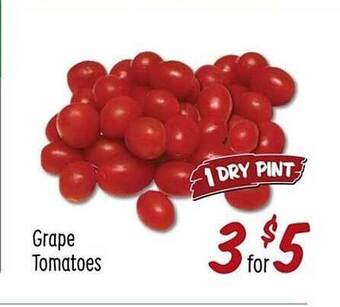 Sprouts Farmers Market Grape tomatoes offer
