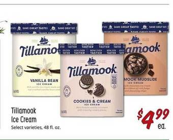 Sprouts Farmers Market Tillamook ice cream offer