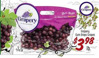 Sprouts Farmers Market Grapery gum drops grapes offer
