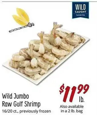 Sprouts Farmers Market Wild jumbo raw guld shrimp offer