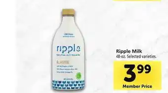 Safeway Ripple milk offer