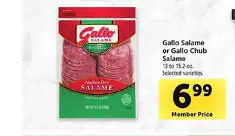 Safeway Gallo salame or gallo chub salame offer