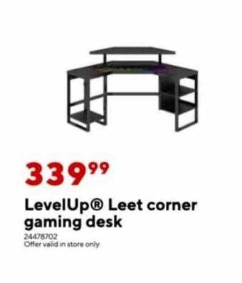 Levelup leet corner gaming desk