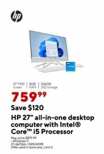 Staples Hp 27 offer