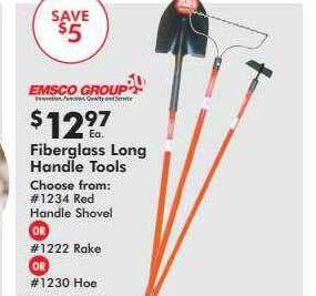 Valu Home Centers Fiberglass long handle tools offer