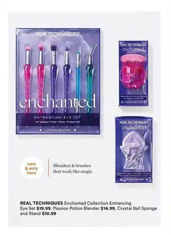Ulta Beauty Real technique enchanted collection entrancing eye set passion potion blender crystal ball sponge and stand offer